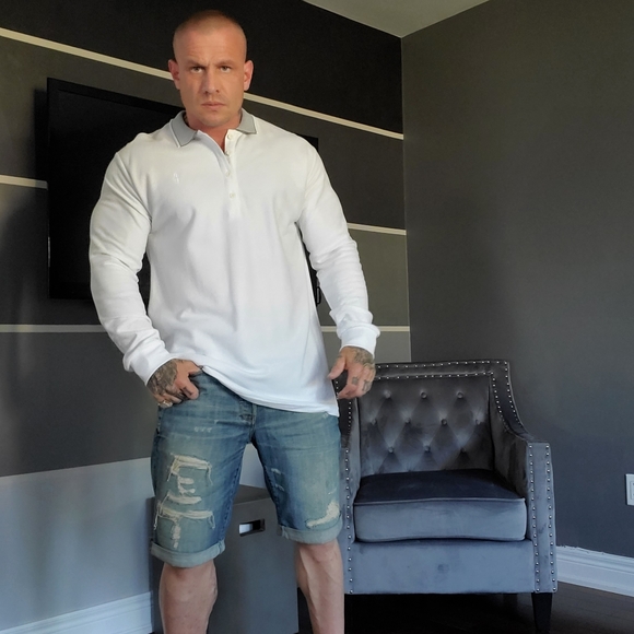 Father Sons White Pima Cotton Long Sleeve Polo Men's 3XL. NWT - Picture 3 of 6